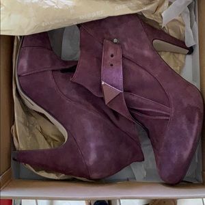 Diesel purple suede heels